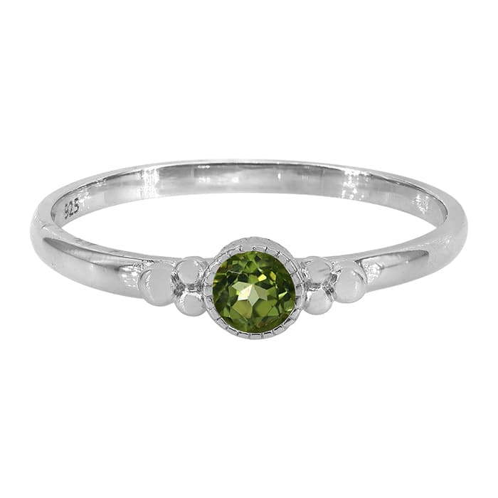 Peridot Silver Ring