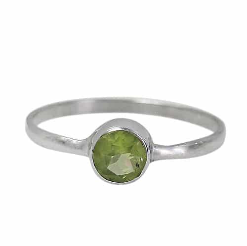 Peridot Silver Ring