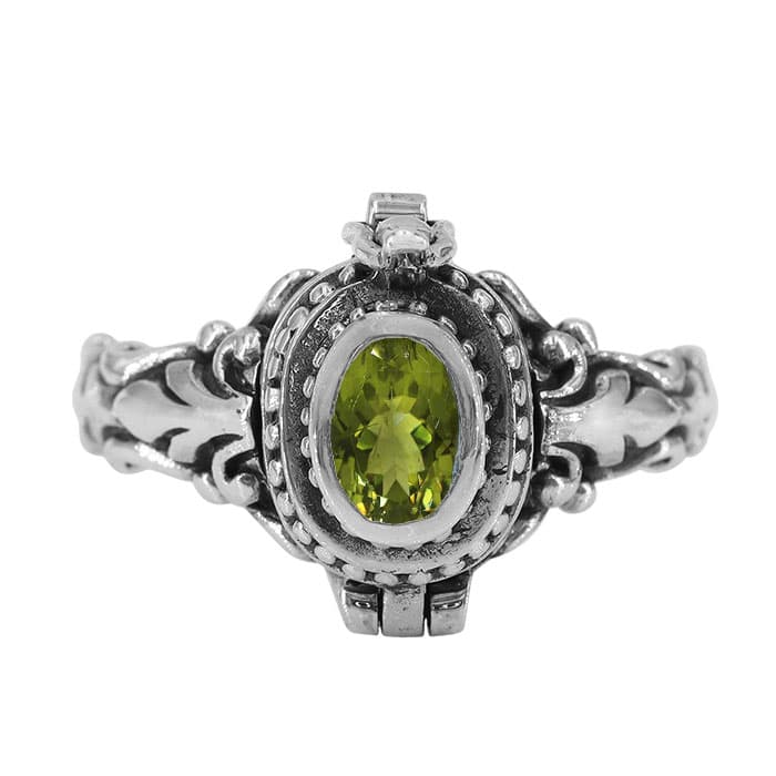 Peridot Poison Silver Ring