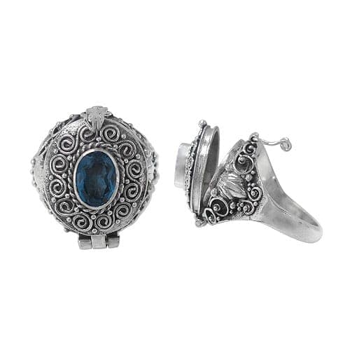 Width Peridot Silver Ring