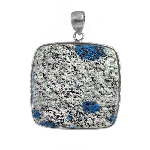Colour And Size May Vary Jasper Silver Pendant