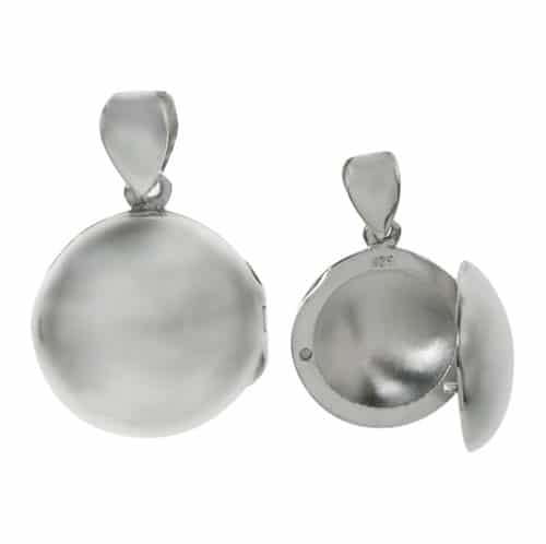 Round Silver Locket