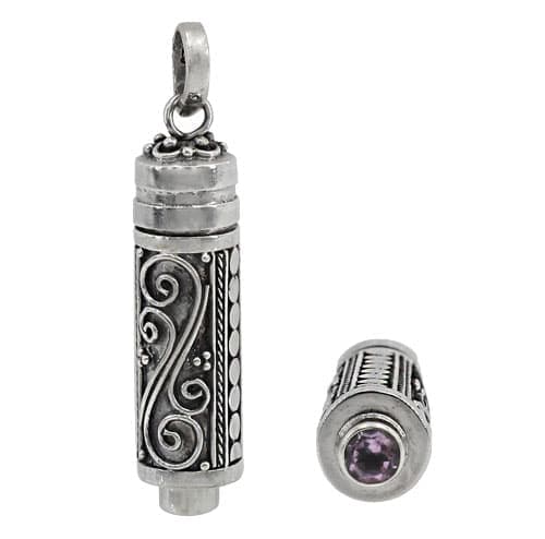 Poison Amethyst Silver Pendant