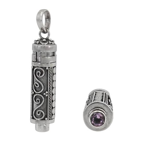 Poison Amethyst Silver Pendant