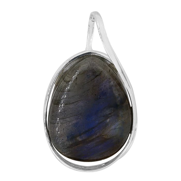 Labradorite Silver Pendant