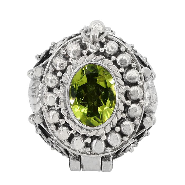Peridot Poison Silver Ring