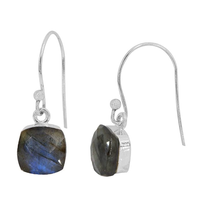 Labradorite Silver Earrings