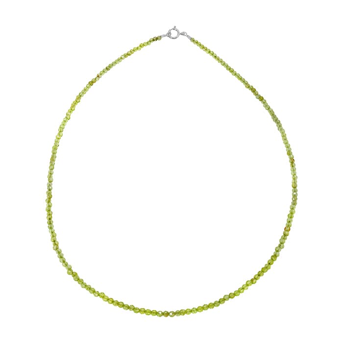 Peridot Silver Necklace