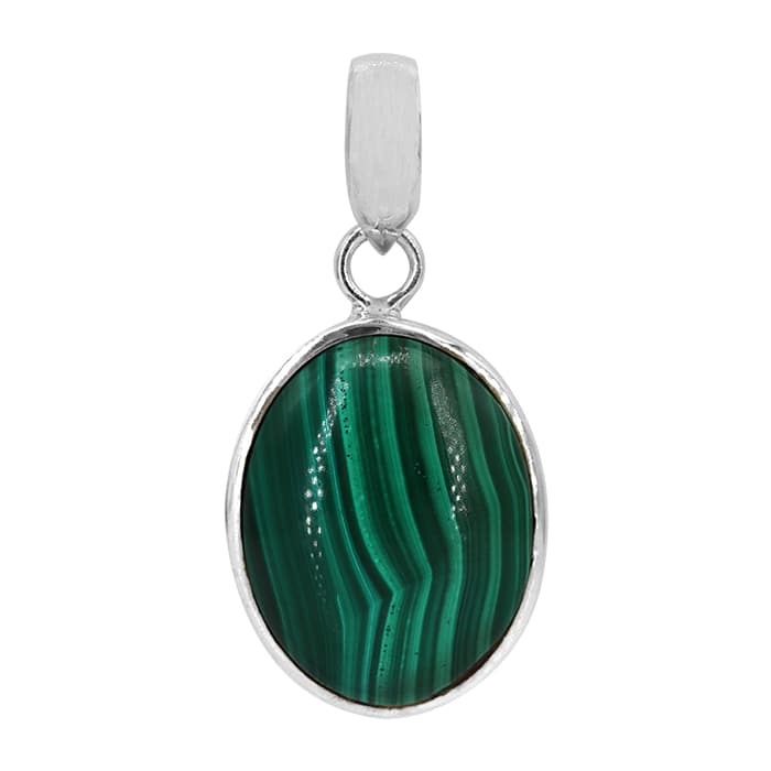 Malachite Silver Pendant