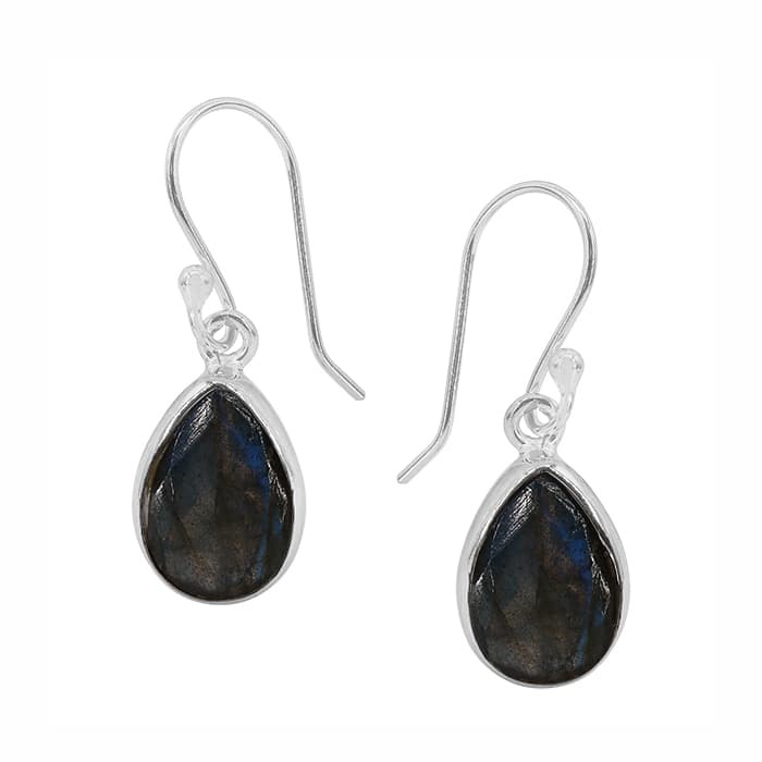 Labradorite Silver Earrings