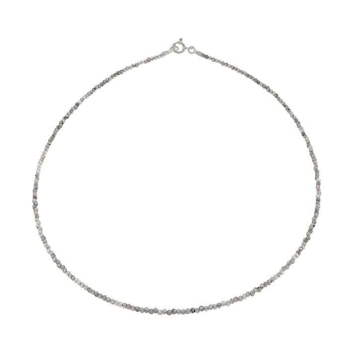 Herkimer Quartz Silver Necklace