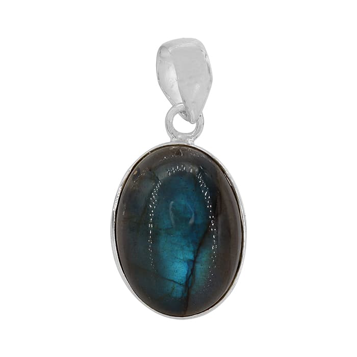 Labradorite Silver Pendant