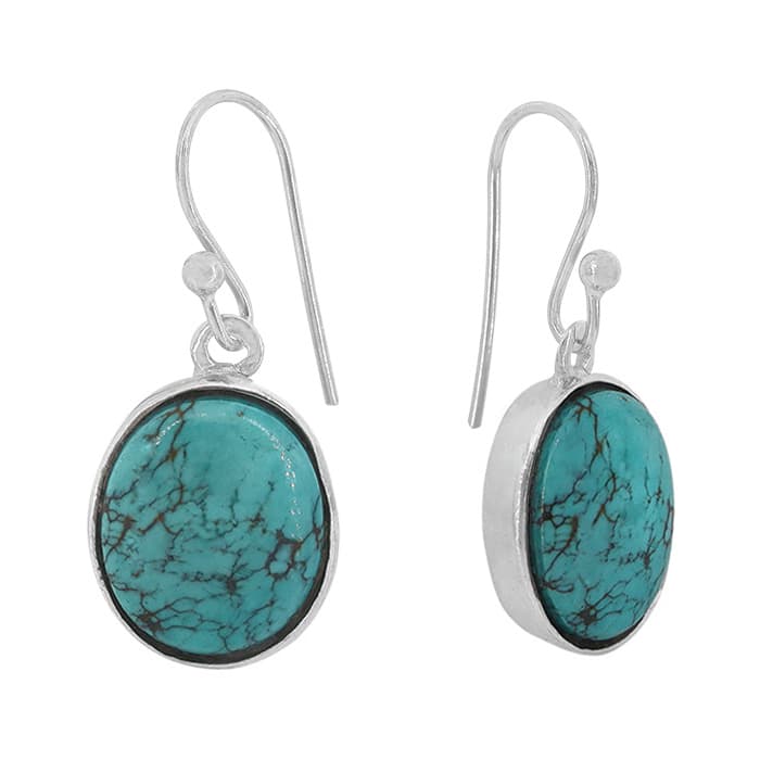 Turquoise Silver Earrings