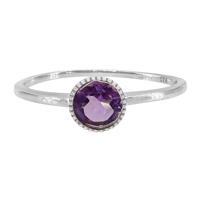 Amethyst Silver Ring