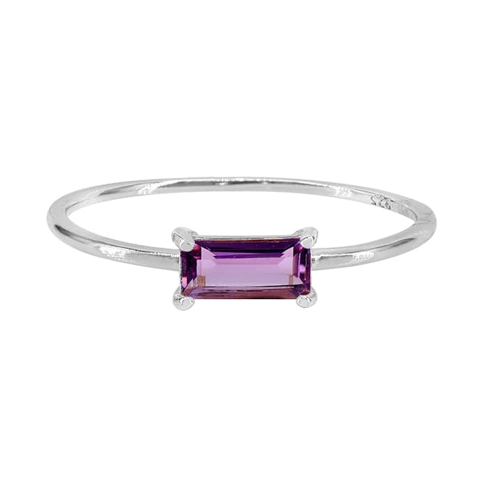 Amethyst Silver Ring