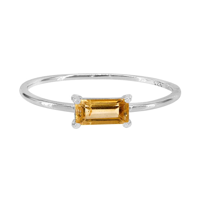 Citrine Silver Ring