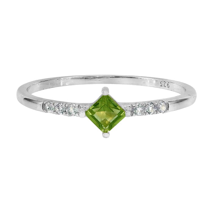 Peridot Silver Ring