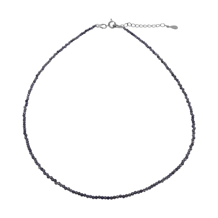 Iolite Silver Necklace