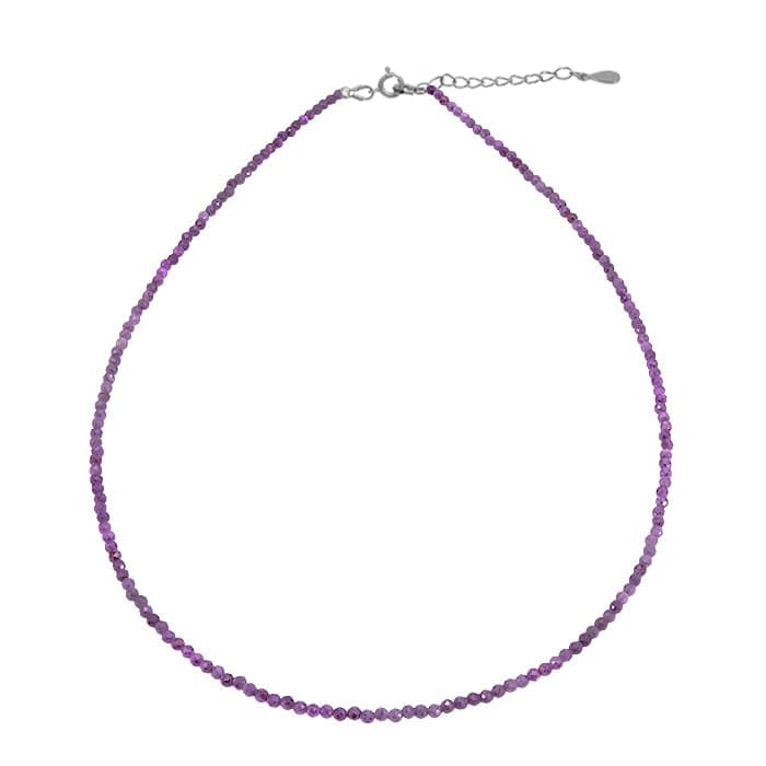 Amethyst Silver Necklace