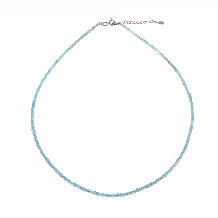 Blue Topaz Silver Necklace