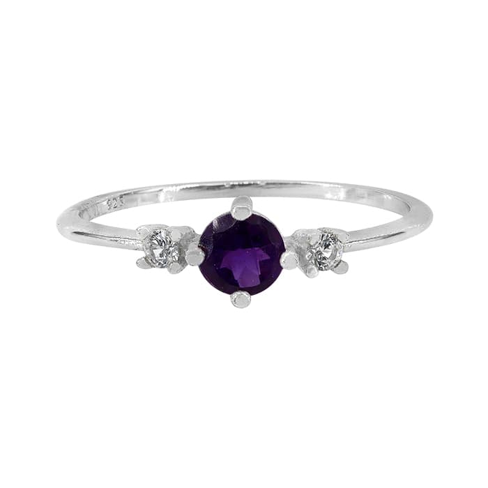 Amethyst Silver Ring