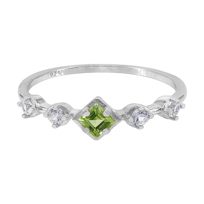 Peridot Silver Ring