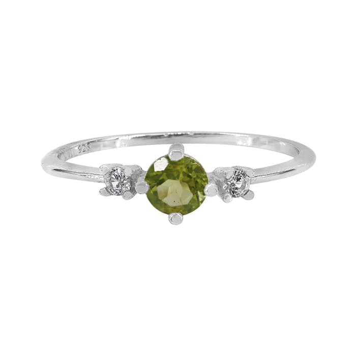 Peridot Silver Ring