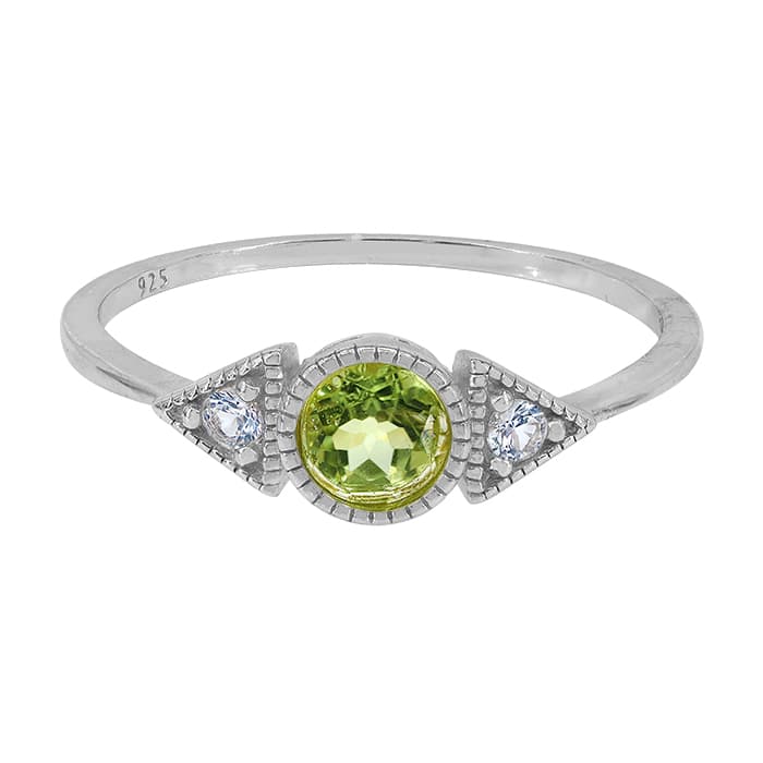 Peridot Silver Ring