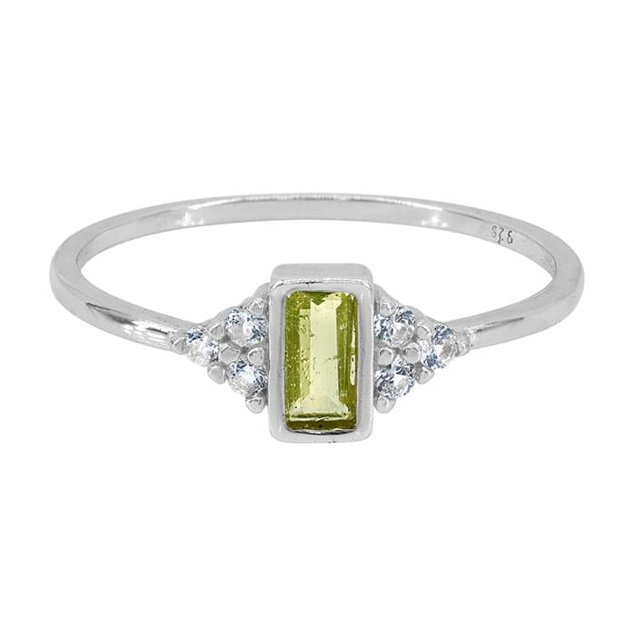 Peridot Silver Ring