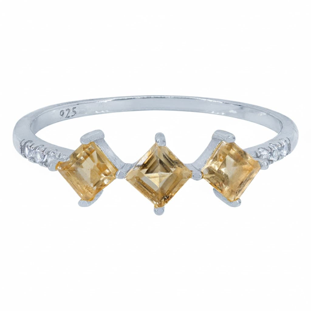 Citrine Silver Ring