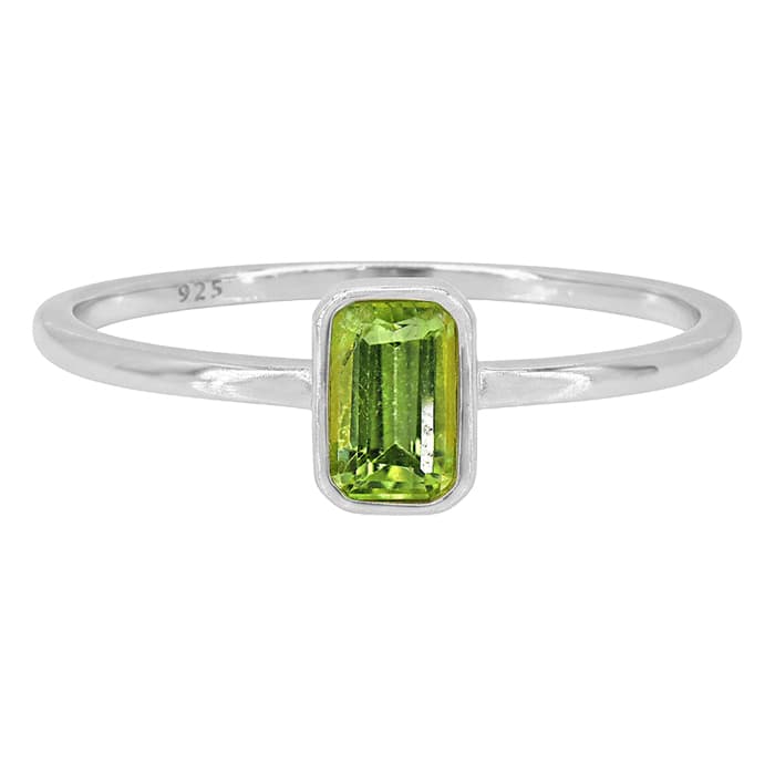 Peridot Silver Ring
