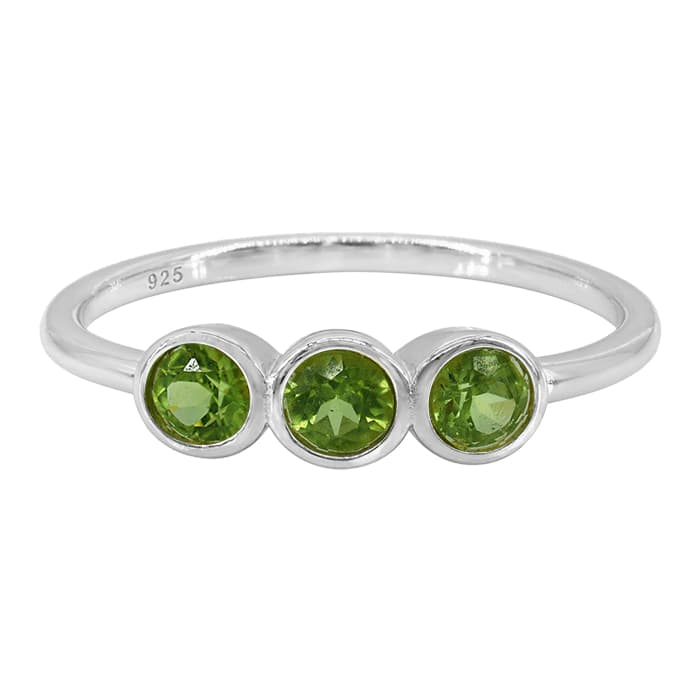 Peridot Silver Ring