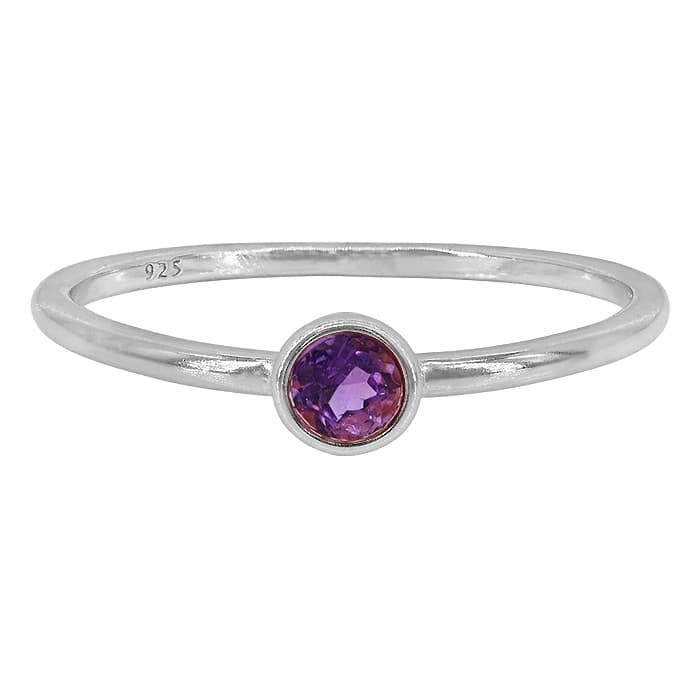 Amethyst Silver Ring