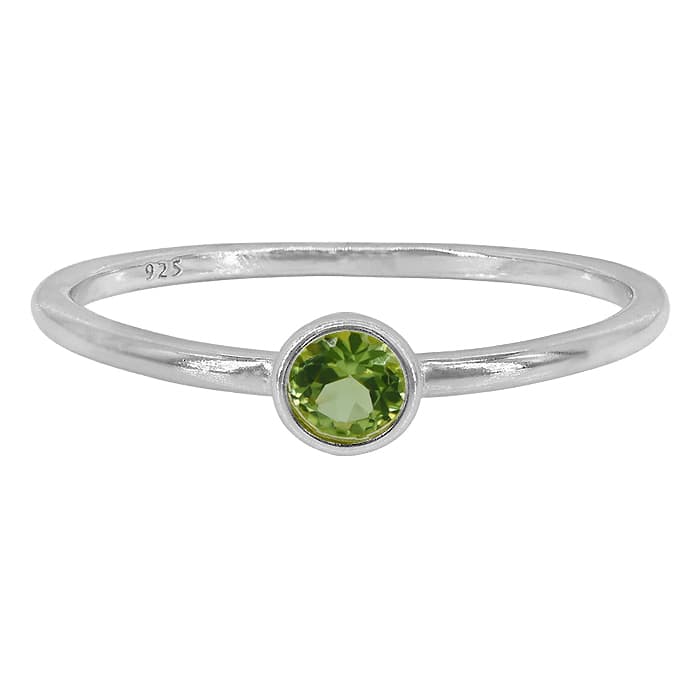 Peridot Silver Ring