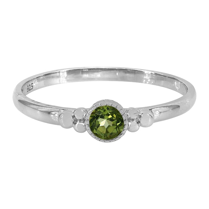 Peridot Silver Ring
