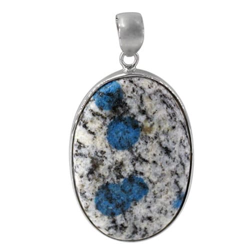 Colour And Size May Vary Jasper Silver Pendant