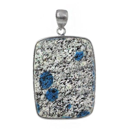 Colour And Size May Vary Jasper Silver Pendant