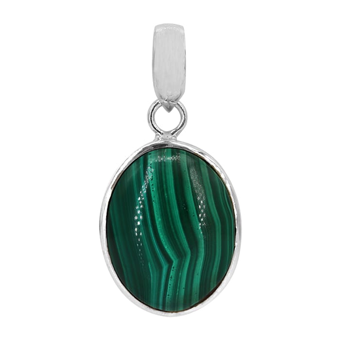 Malachite Silver Pendant