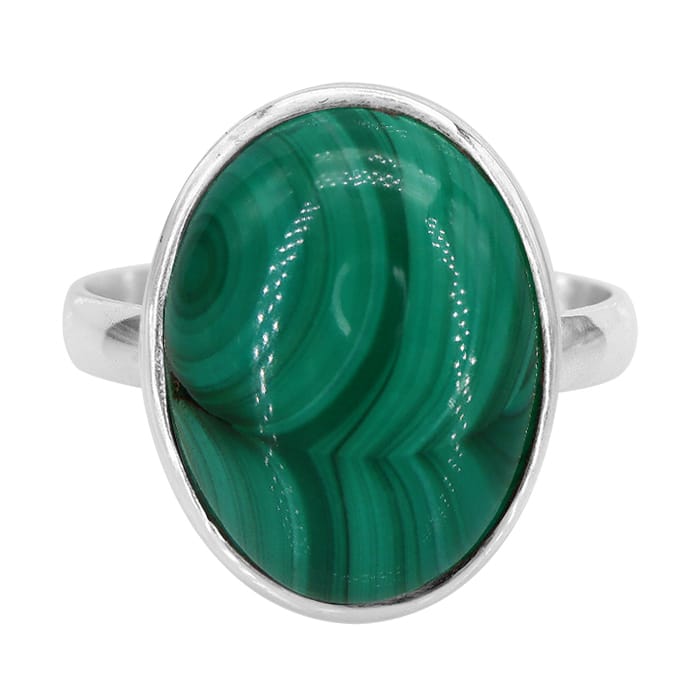 Malachite Silver Ring