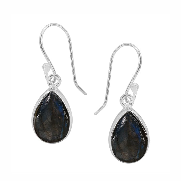 Labradorite Silver Earrings
