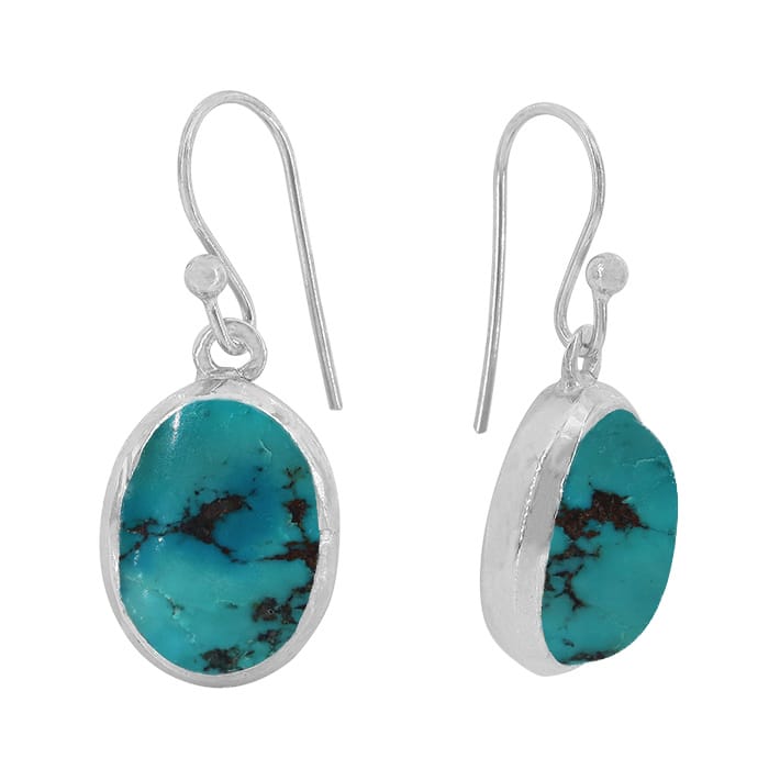 Turquoise Silver Earrings