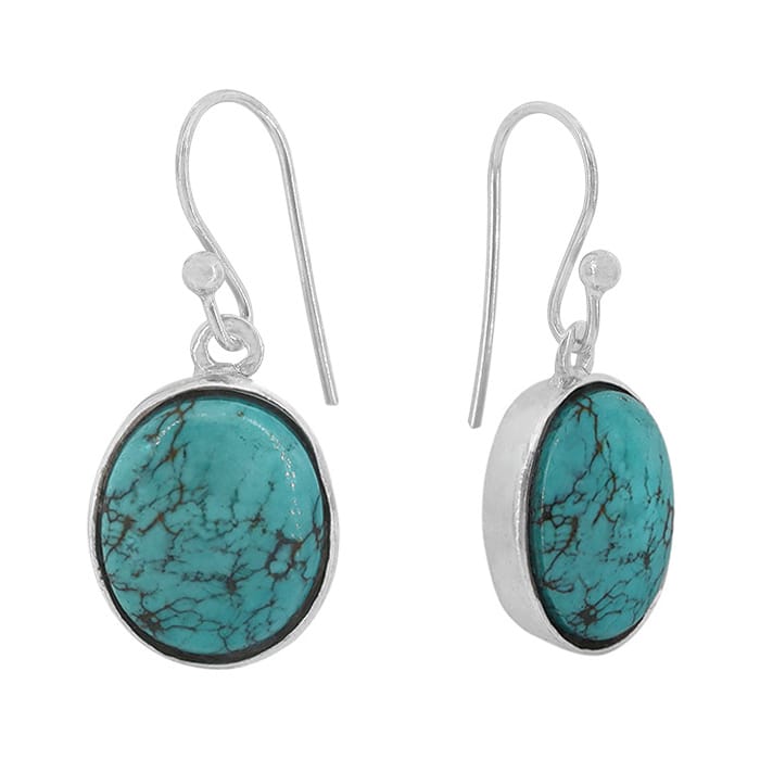 Turquoise Silver Earrings