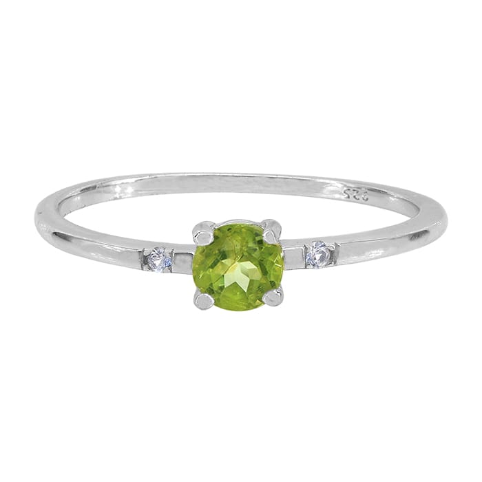 Peridot Silver Ring