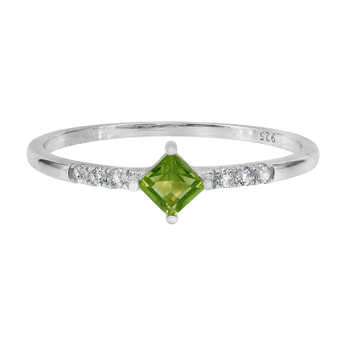 Peridot Silver Ring