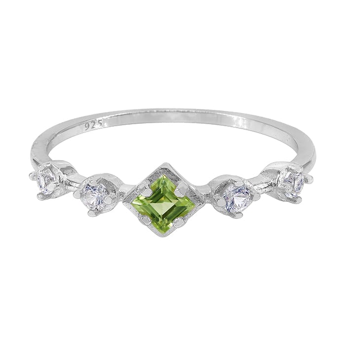 Peridot Silver Ring