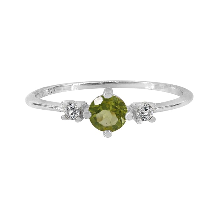 Peridot Silver Ring