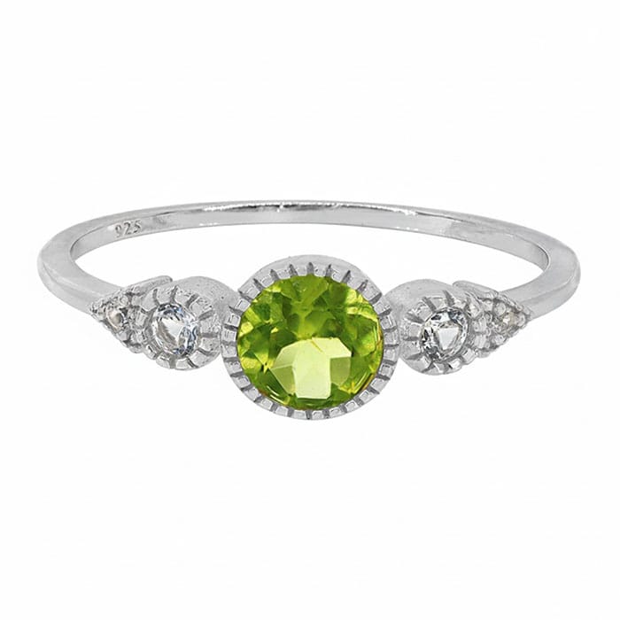 Peridot Silver Ring