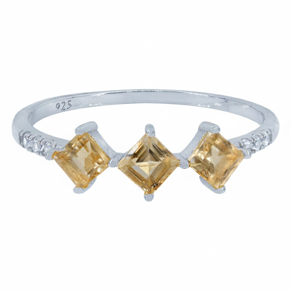 Citrine Silver Ring