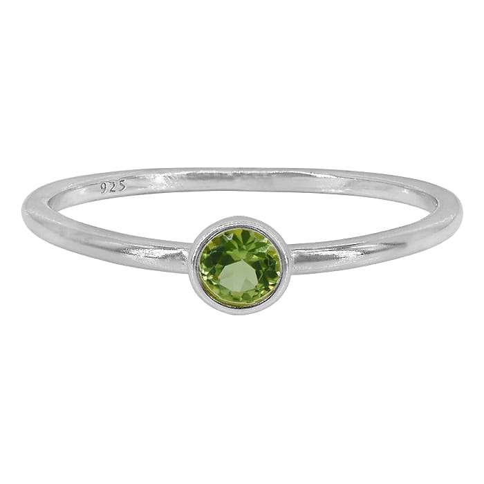 Peridot Silver Ring
