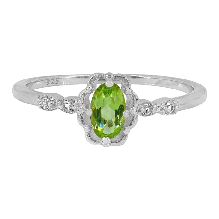 Peridot Silver Ring